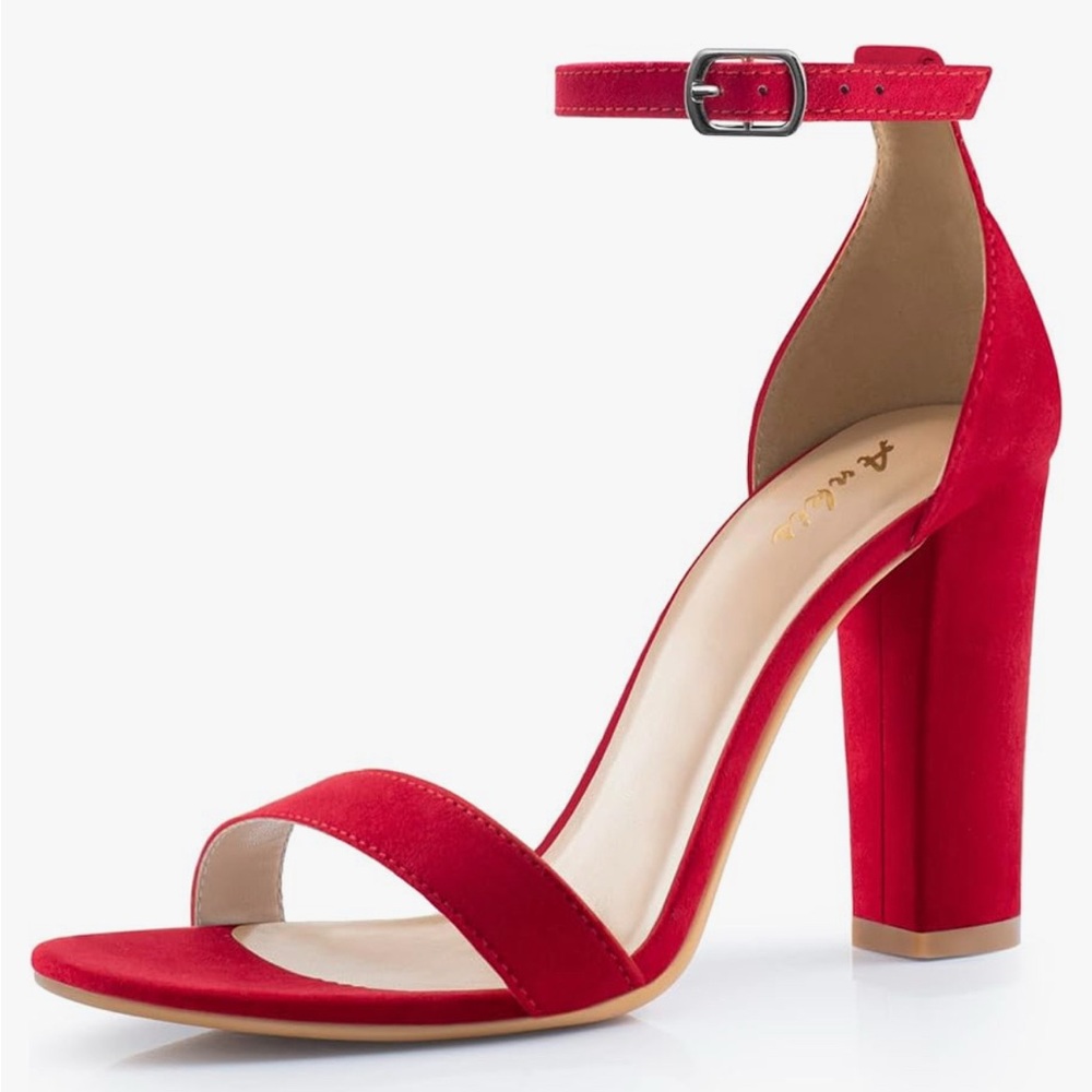 Elegant Red Women's Heels